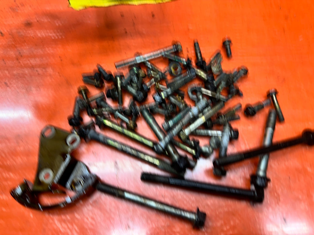 04-08 ACURA TSX 4D 2.4L K24A2 ENGINE BLOCK OIL PAN BOLTS HARDWARE SET OEM #34214