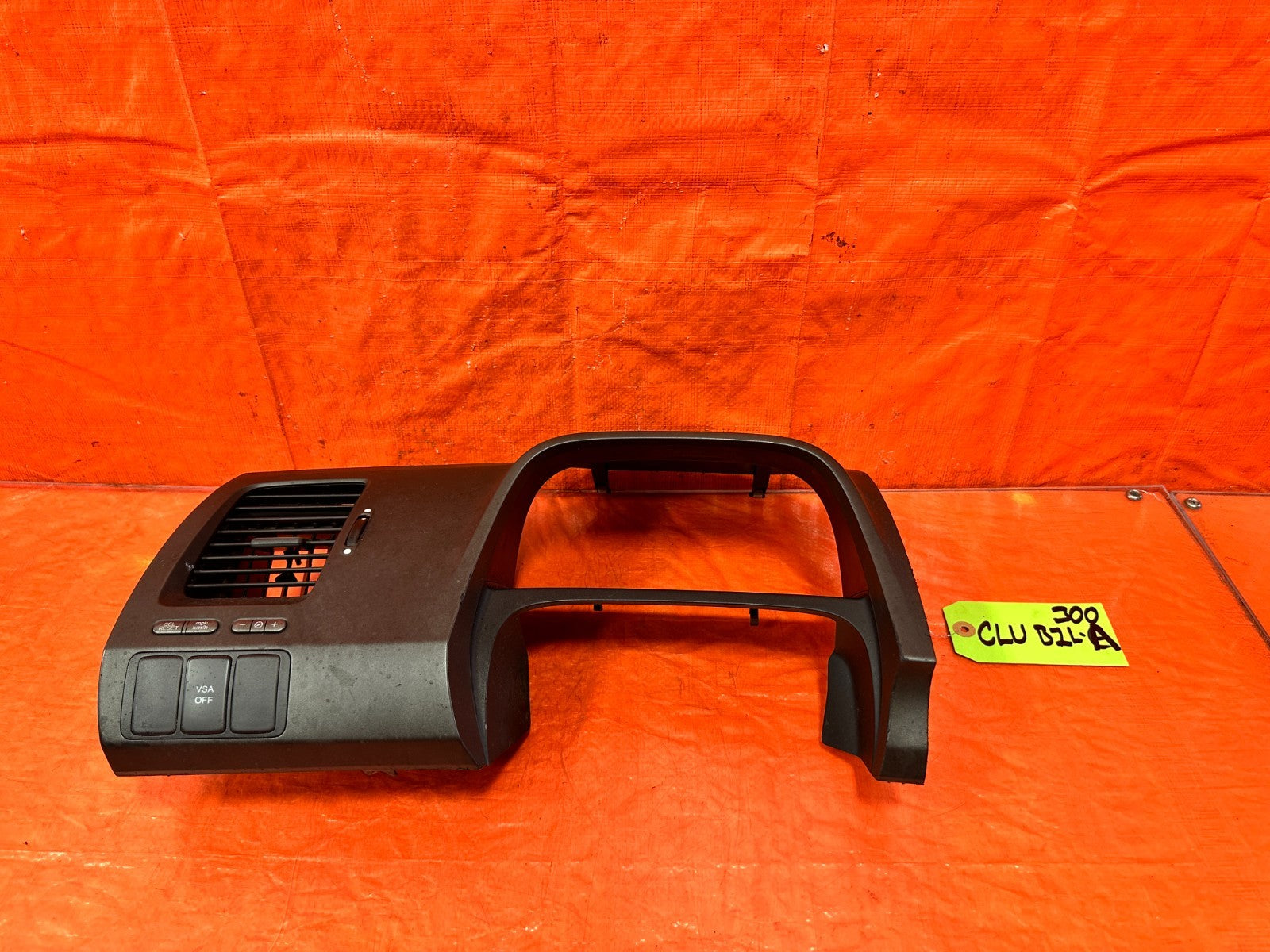 06 11 HONDA CIVIC COUPE & SEDAN   INSTRUMENT GAUGE CLUSTER BEZEL TRIM OEM #3000