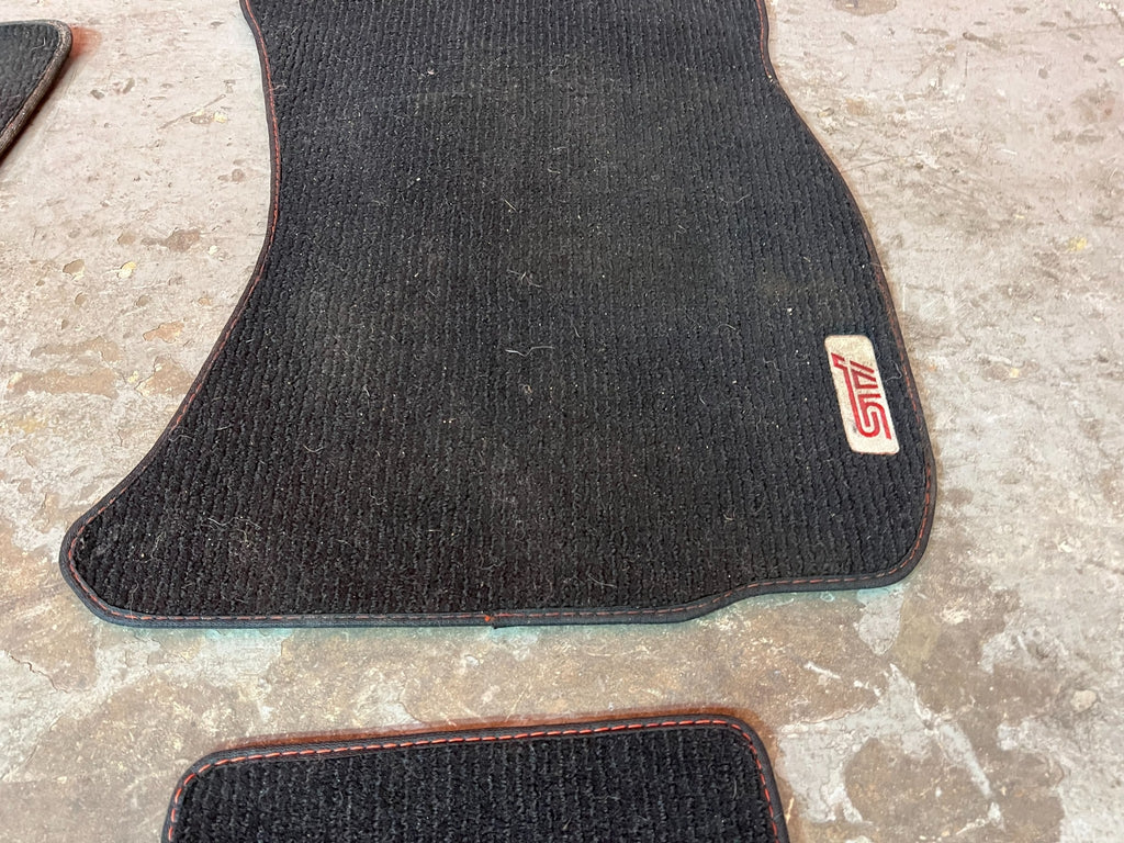 15 20 SUBARU WRX STI   FLOOR MAT SET   BLACK COLOR LEFT RIGHT FRONT REAR OEM 1708