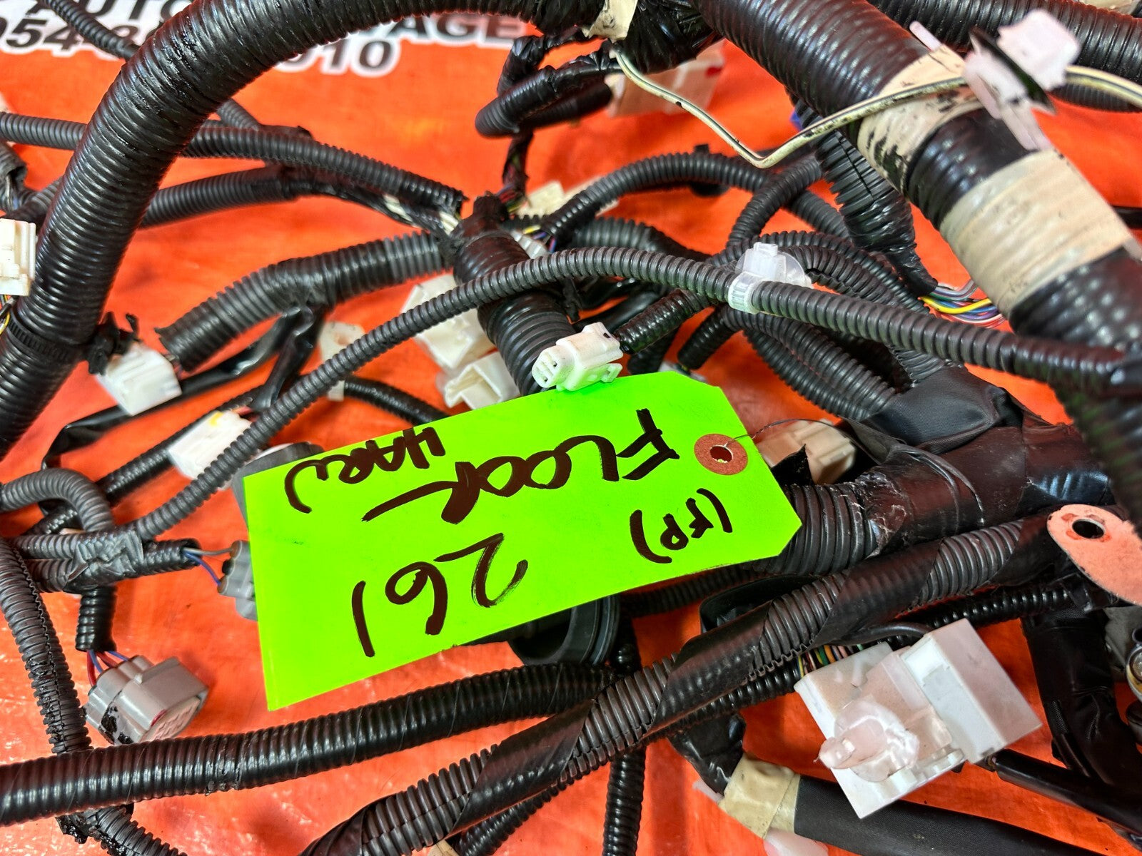 2002 LEXUS SC430   FLOOR WIRE HARNESS #2 WIRING LOOM   82162 24180   OEM #2615