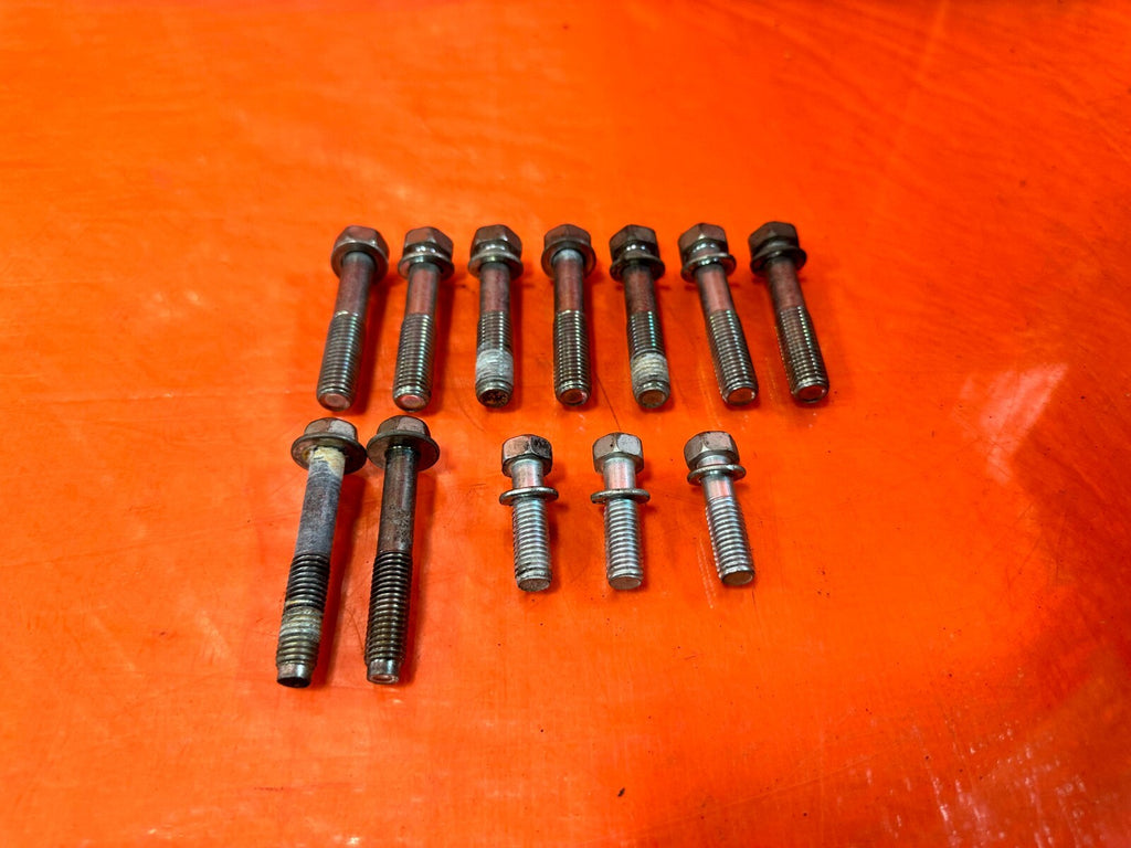 17 20 INFINITI Q60   VR30DDTT 3.0L TRANSMISSION BELL HOUSING BOLTS HARDWARE #2895