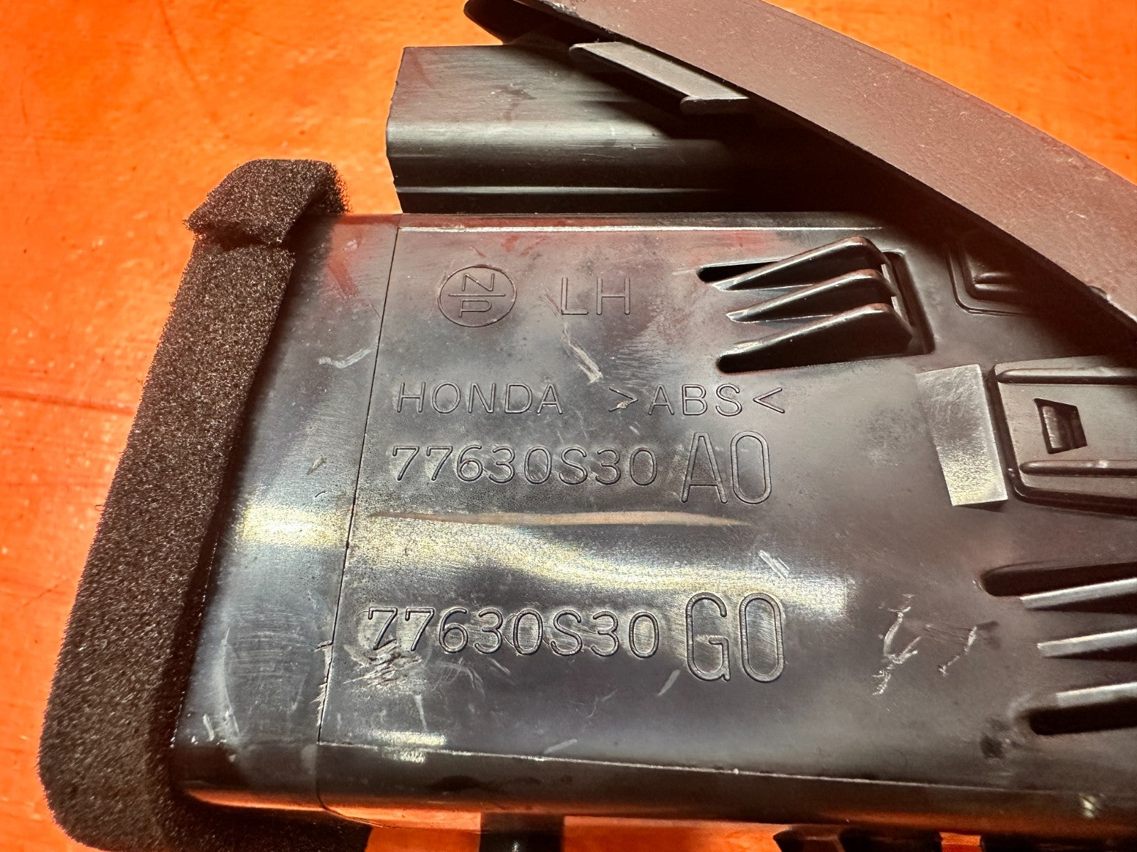 97 01 HONDA PRELUDE PASSENGER RIGHT DASHBOARD A/C AC HEATER AIR VENT OEM #3354