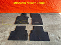 17 20 INFINITI Q60   FLOOR MAT SET   BLACK COLOR   LEFT RIGHT FRONT REAR OEM 2000