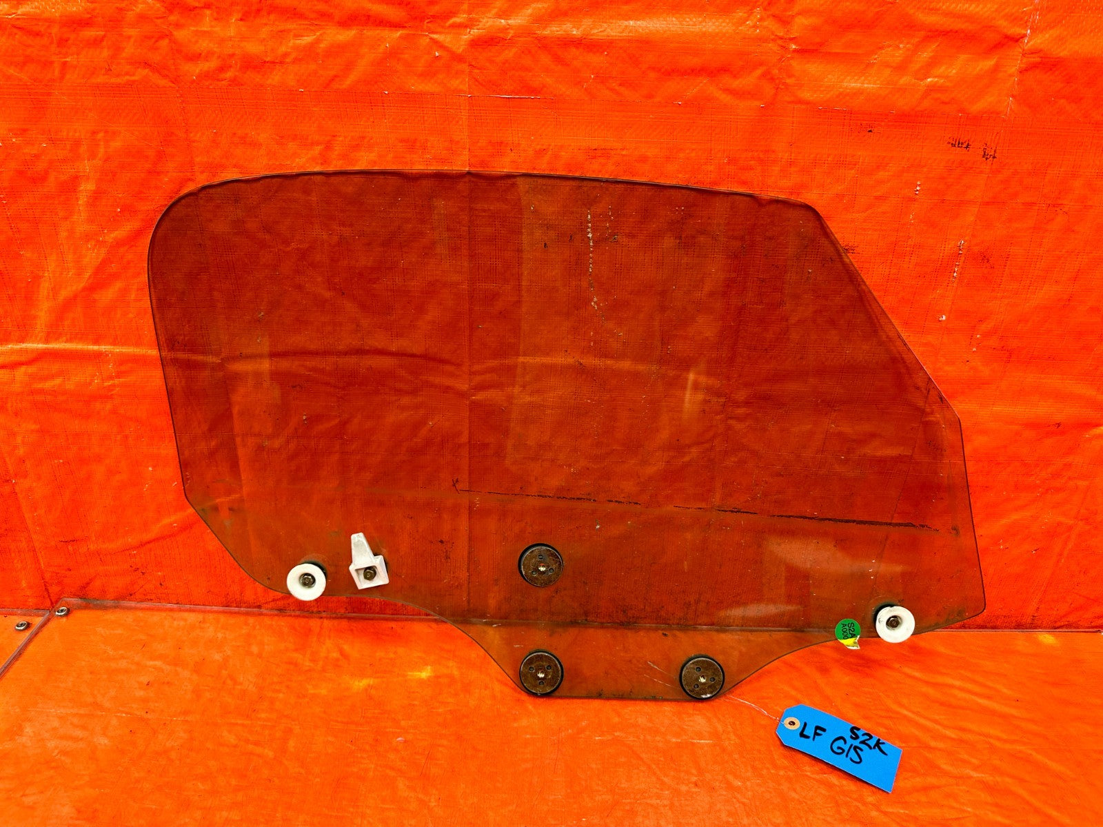 00 09 HONDA S2000   DRIVER LEFT DOOR WINDOW GLASS   OEM #S2K1