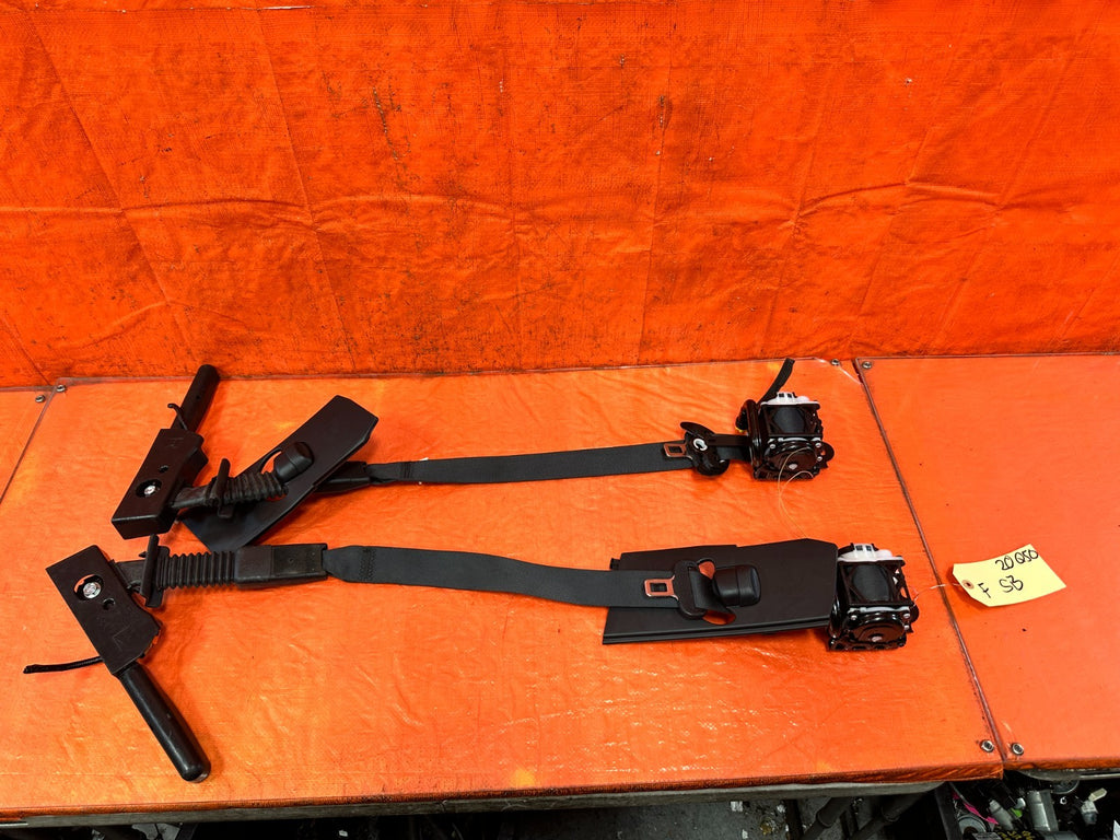 14 23 INFINITI Q50 LEFT & RIGHT FRONT SEAT BELTS SAFETY BELT BLACK OEM FACTORY +0