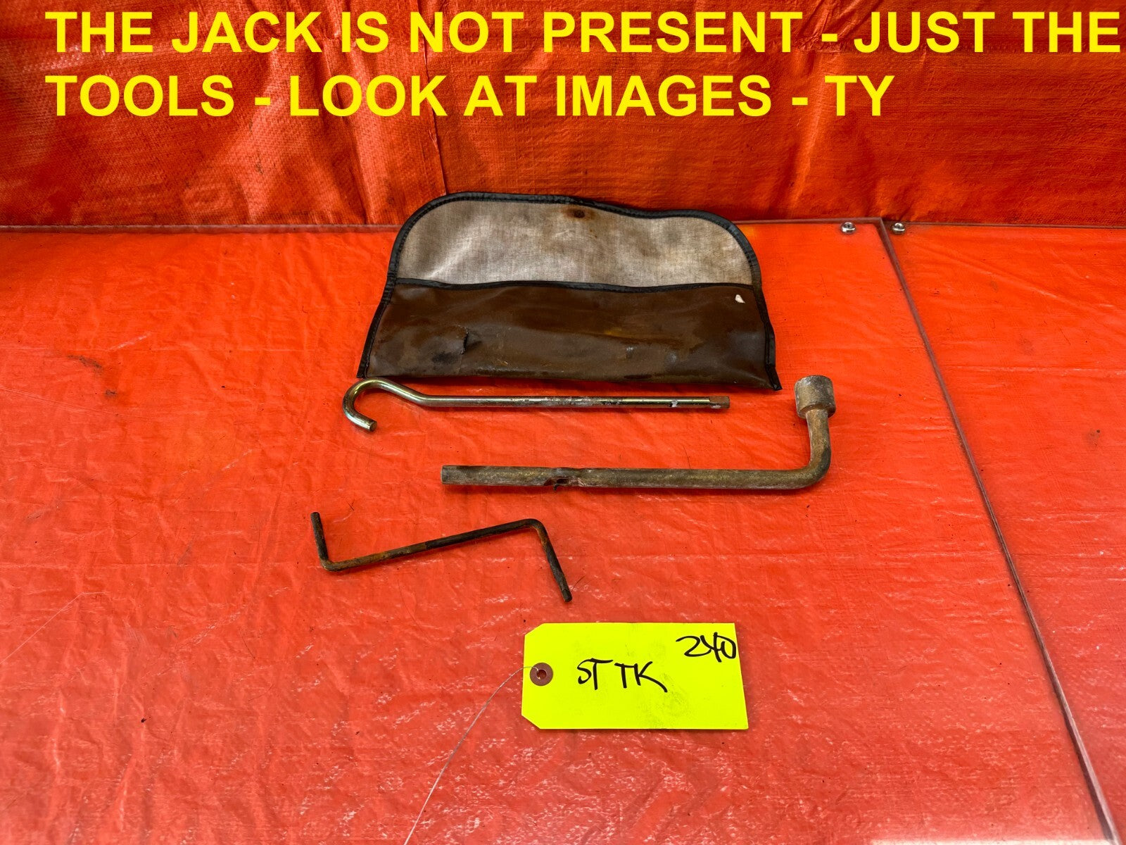 02 06 ACURA RSX   SCISSOR JACK TOOLS AND POUCH   TOOLS ONLY   NO JACK   OEM 2400