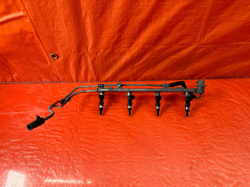 08 15 LANCER EVOLUTION X EVO 10   4B11T FUEL RAIL W/ INJECTORS OEM FACTORY #2170