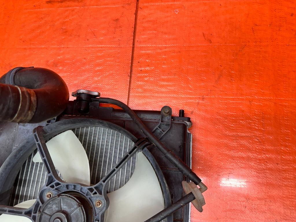 97 01 HONDA PRELUDE 2.2L MT MANUAL RADIATOR CONDENSER COOLING FANS OEM #3366