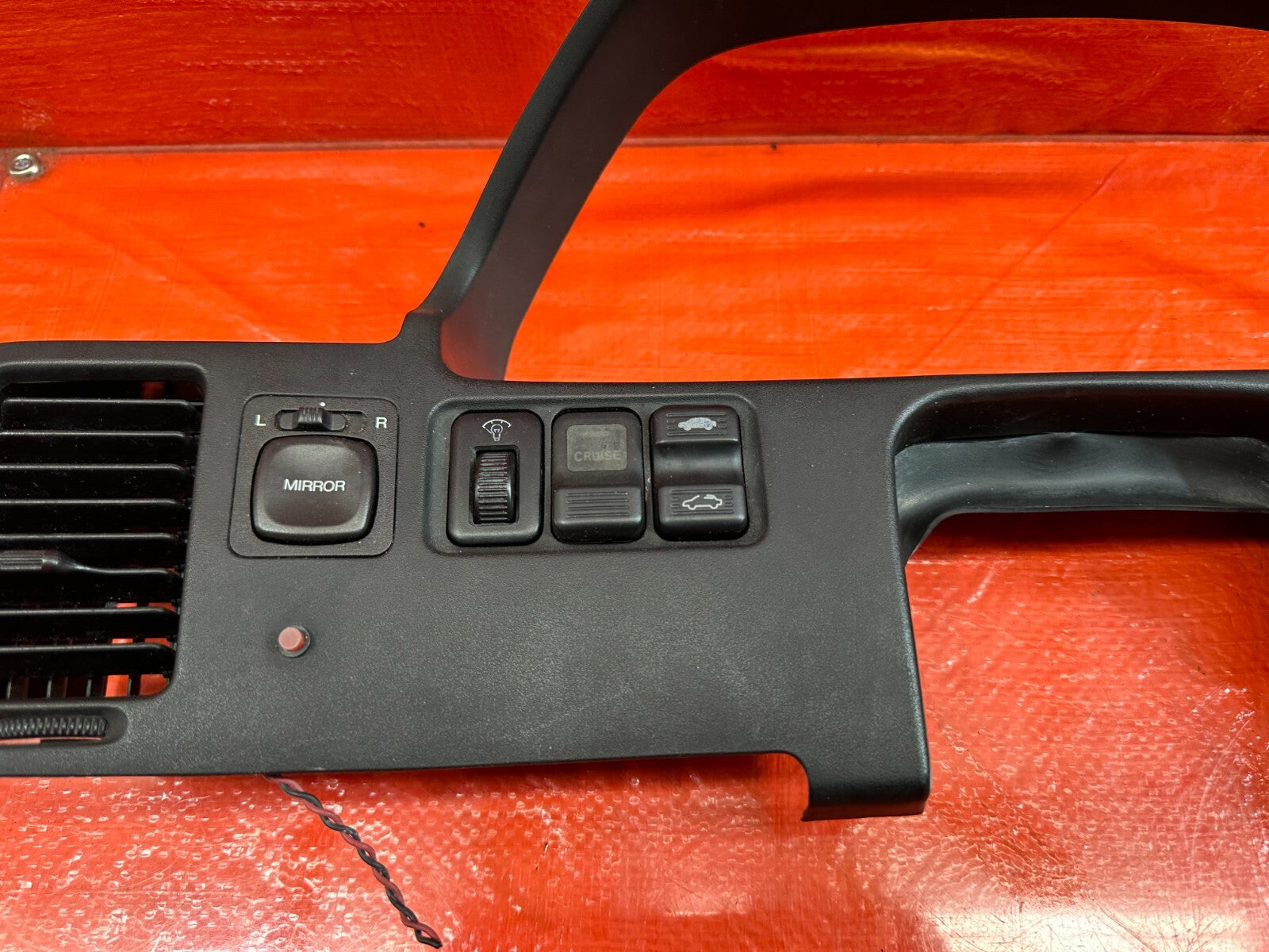 90 93 ACURA INTEGRA   INSTRUMENT GAUGE CLUSTER SURROUND BEZEL TRIM   OEM #1899