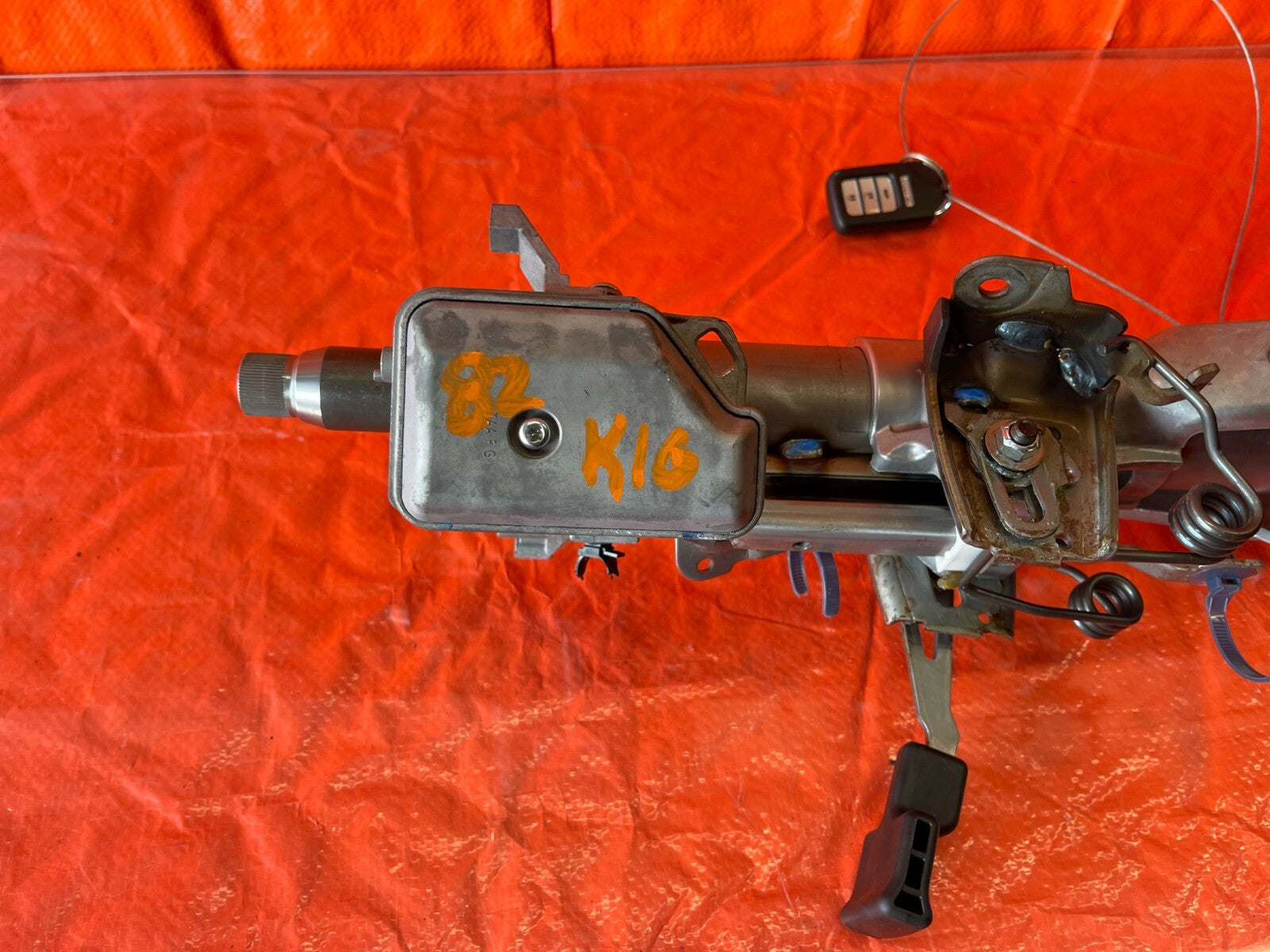 17 20 HONDA CIVIC   SI MODEL   STEERING COLUMN W/ STEERING LOCK AND KEY FOB #823