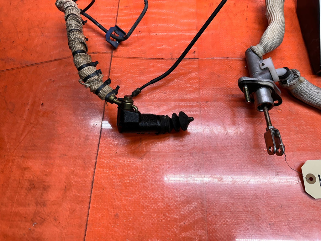 03-08 NISSAN 350Z 3.5L 6 SPEED MANUAL CLUTCH BRAKE PEDALS SLAVE MASTER OEM #3465