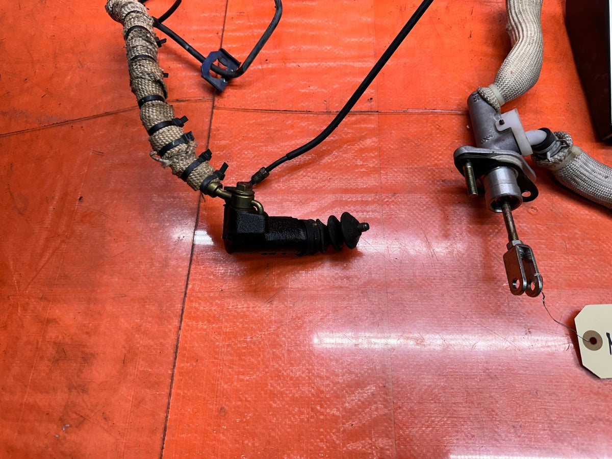 03-08 NISSAN 350Z 3.5L 6 SPEED MANUAL CLUTCH BRAKE PEDALS SLAVE MASTER OEM #3465