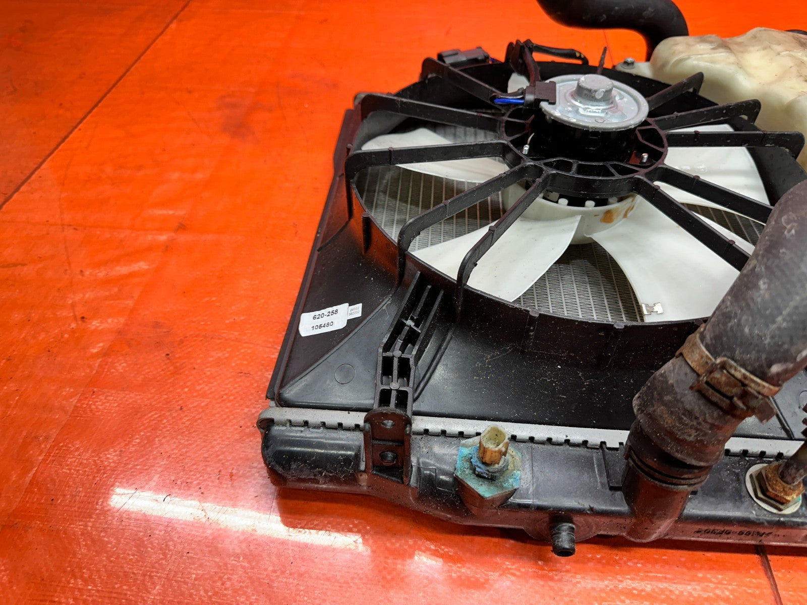 04 08 ACURA TSX 2.4L RADIATOR FANS HOSES OVERFLOW THERMOSTAT OEM #3307