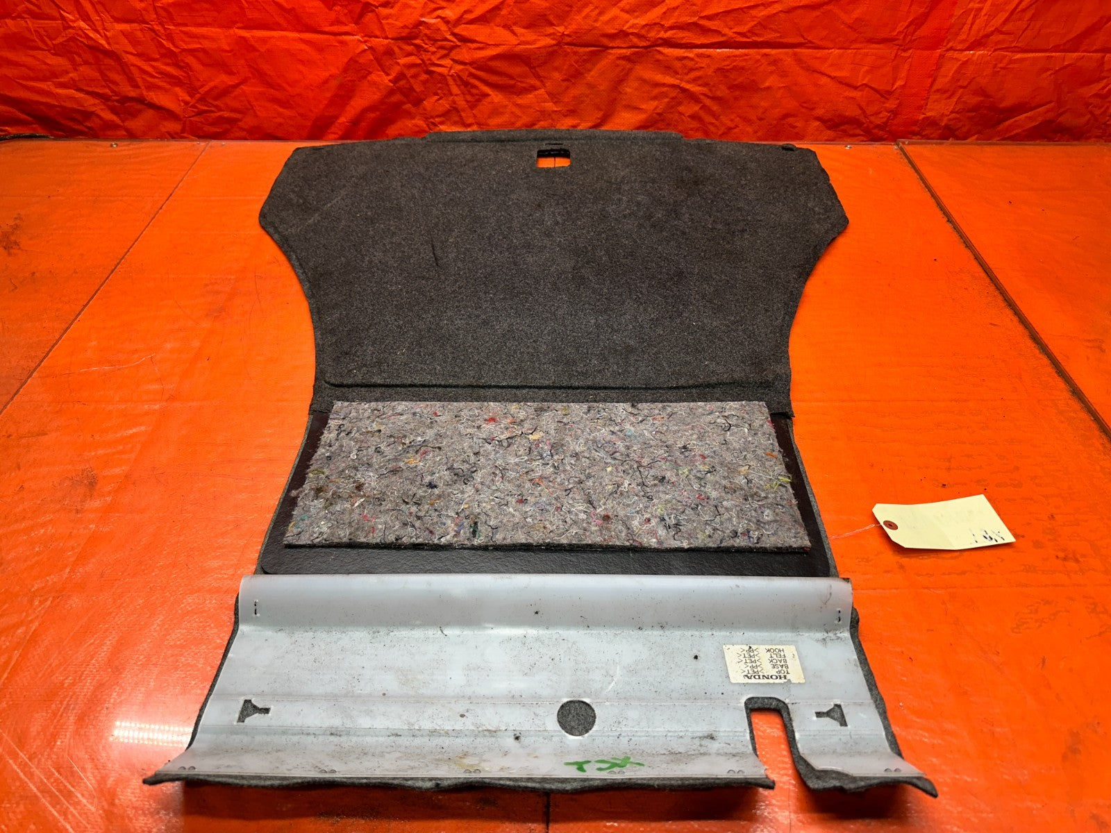 04 08 ACURA TSX REAR TRUNK FLOOR LINER CARDBOARD OEM #TSX4