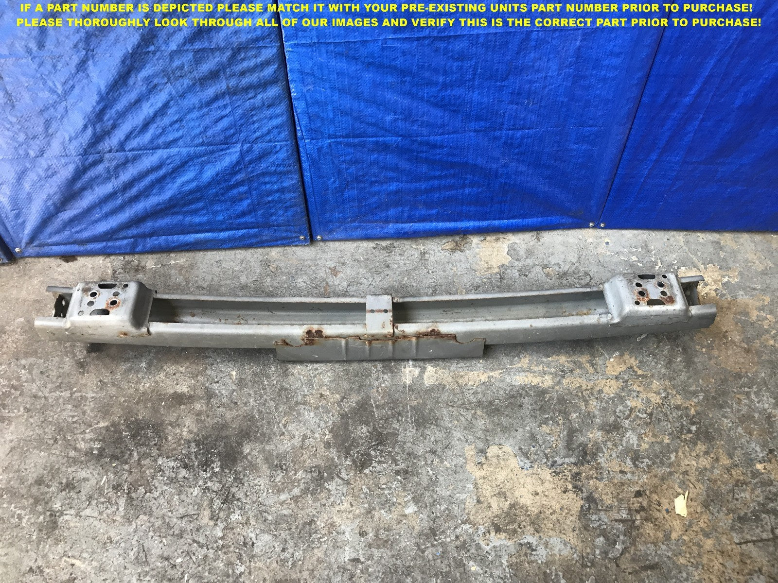 OEM 2002 2003 2004 ACURA RSX TYPE S REAR CRASH BEAM REINFORCEMENT BAR RE #0004