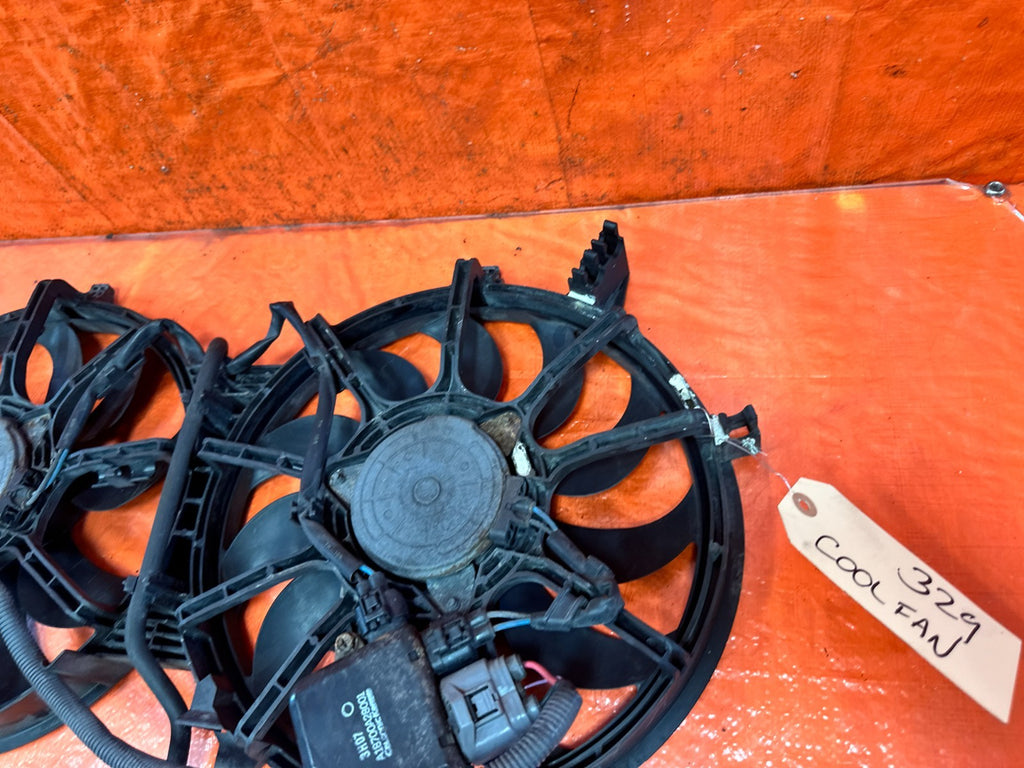 08 15 INFINITI G37 Q60 3.7L RADIATOR COOLING FANS SHROUD WITH MODULE #3294
