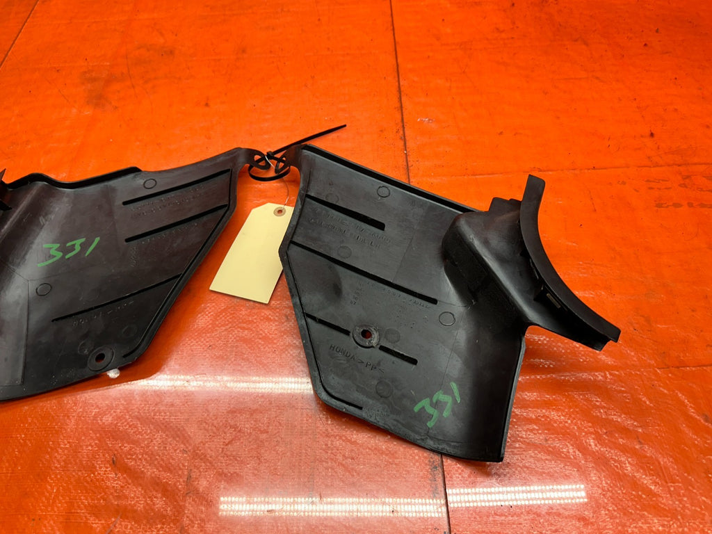 94 01 ACURA INTEGRA LEFT RIGHT INTERIOR KICK PANEL TRIM BLACK OEM #3319