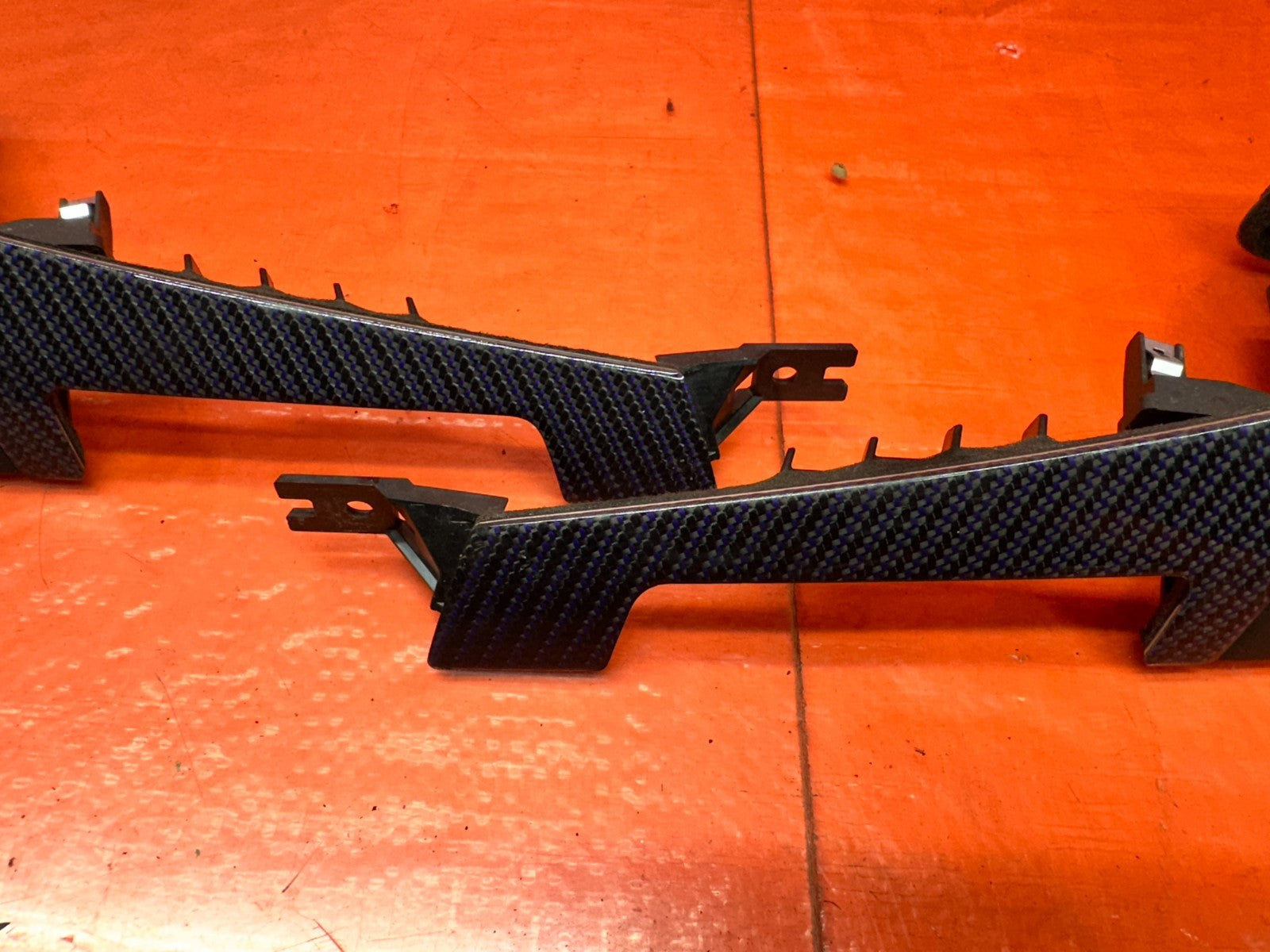 16 23 INFINITI Q60 BLUE CARBON FIBER INTERIOR TRIM DASH KIT OEM FACTORY12