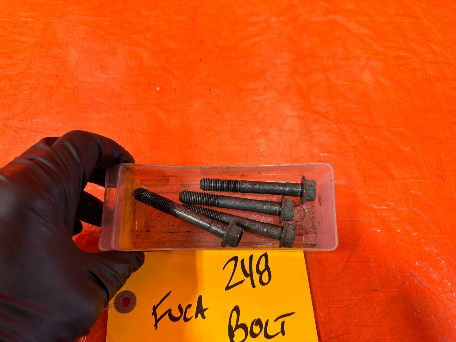 08 15 INFINITI G37 Q60   LEFT AND RIGHT FRONT UPPER CONTROL ARM BOLTS   OEM #2481