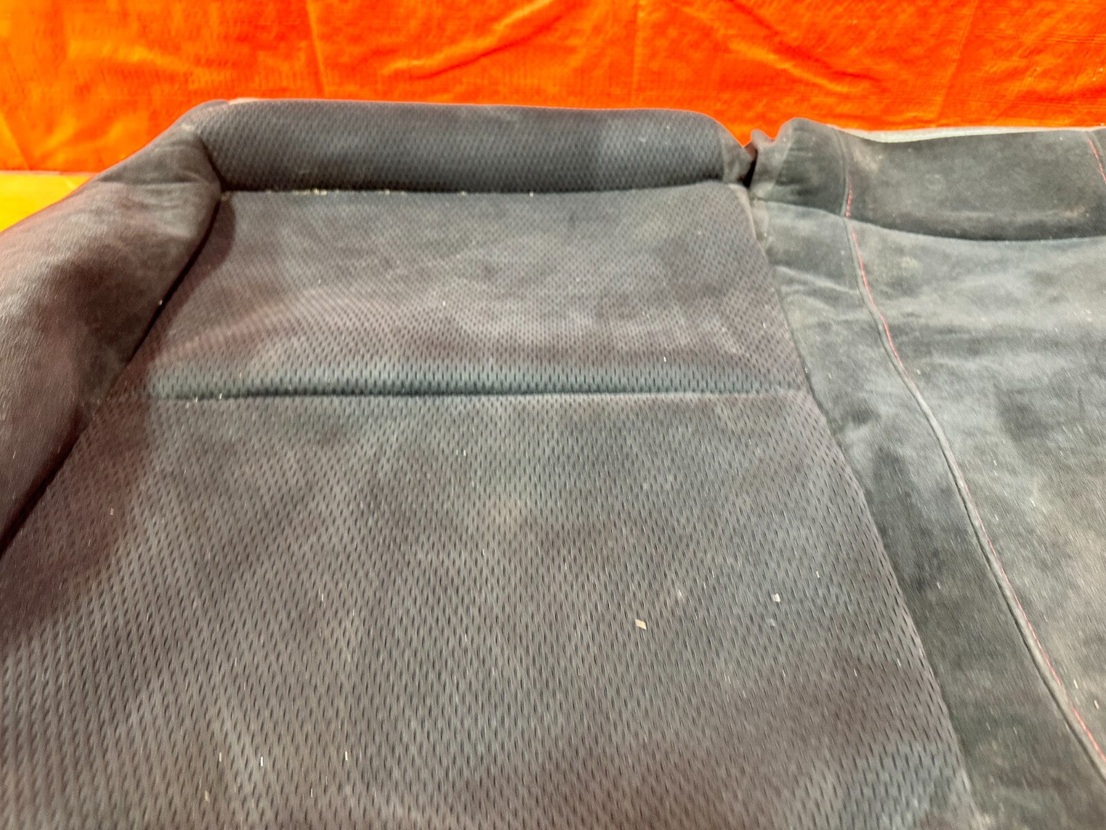 07 08 HONDA CIVIC SI SEDAN    REAR LOWERR SEAT SKIN COVER FABRIC CLOTH   28212