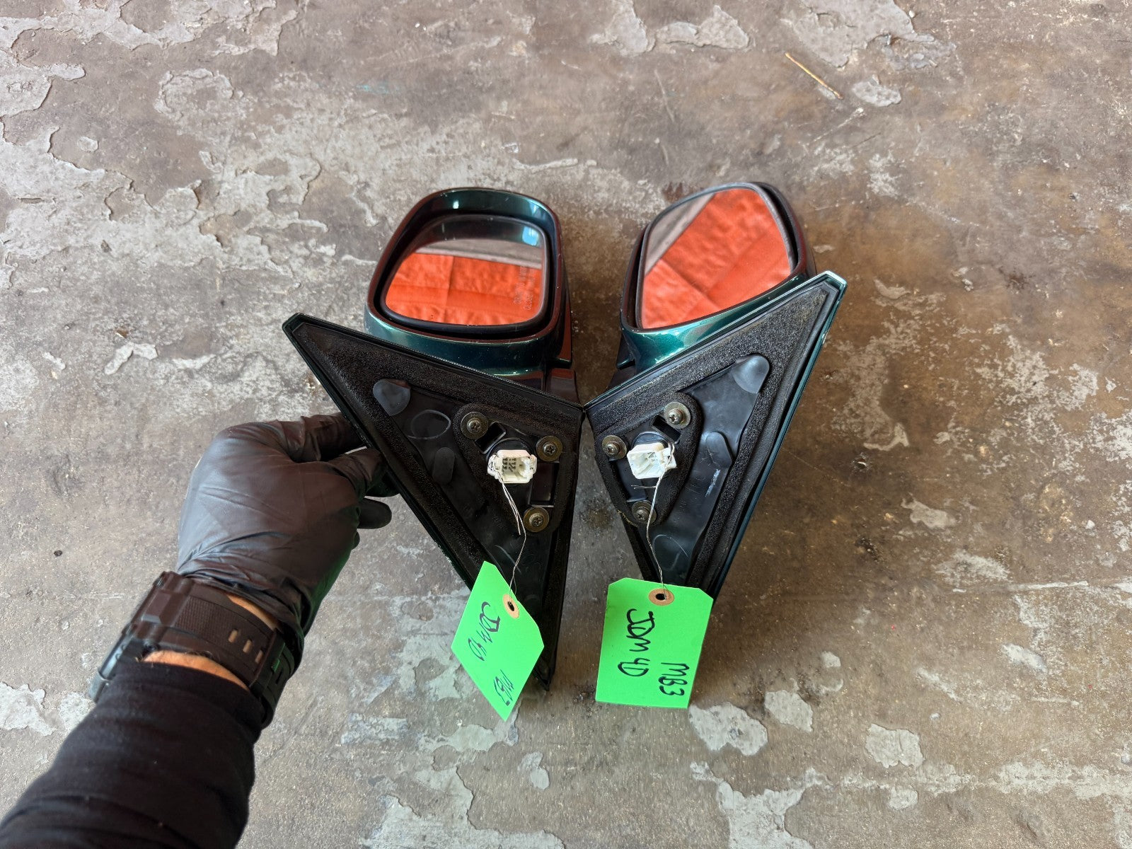 96 00 HONDA CIVIC SEDAN 4D   JDM MODEL   MANUAL NON POWER FOLDING MIRRORS   OEM11