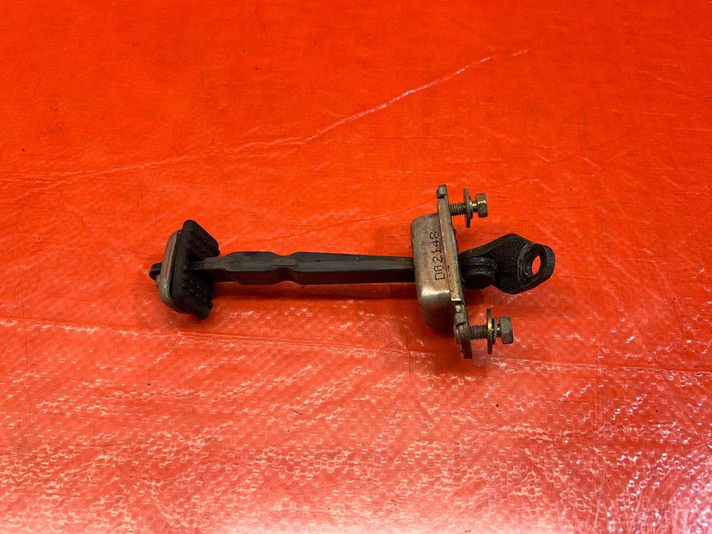 98 02 HONDA ACCORD SEDAN   PASSENGER REAR DOOR CHECKER HINGE ARM STOPPER OEM 1674