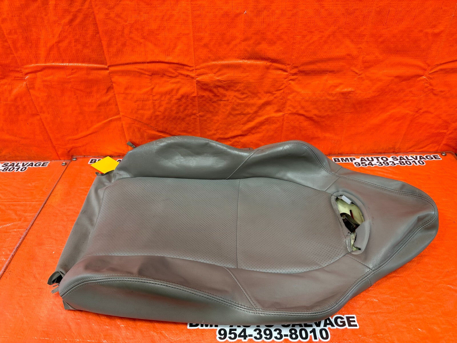 02 04 ACURA RSX   GRAY   RIGHT FRONT UPPER SEAT SKIN LEATHER COVER OEM 2547