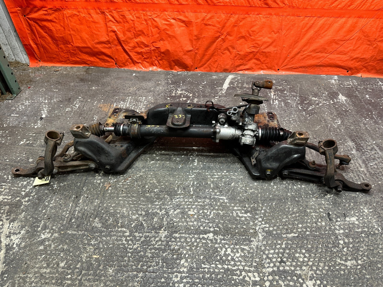 92 95 HONDA CIVIC FRONT SUBFRAME W/ RACK & CONTROL ARMS EKK2 K SWAP OEM #33312