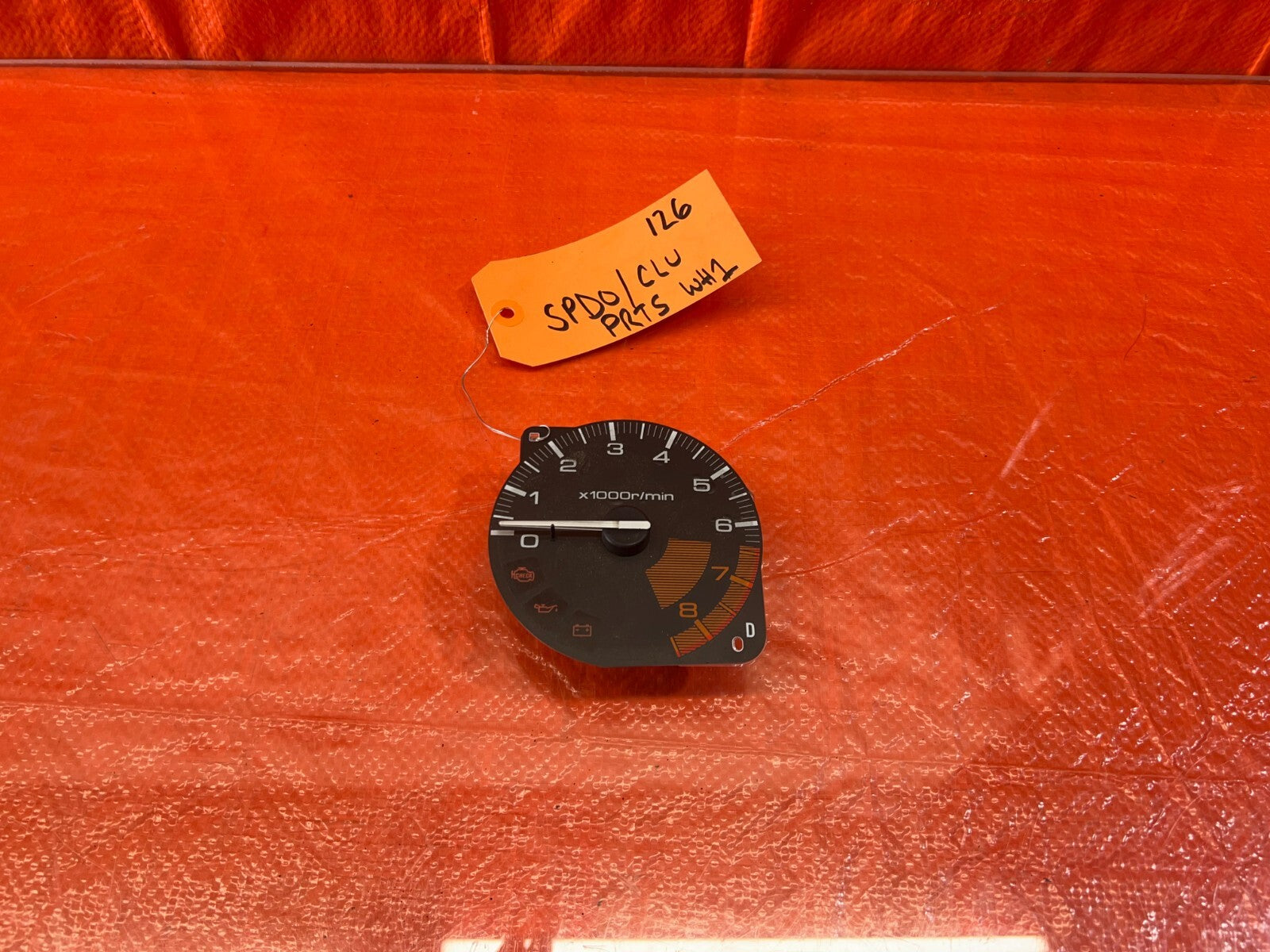 93 95 HONDA DEL SOL S & SI   TACHOMETER TACH ASSEMBLY   D SERIES SOHC   OEM #1260