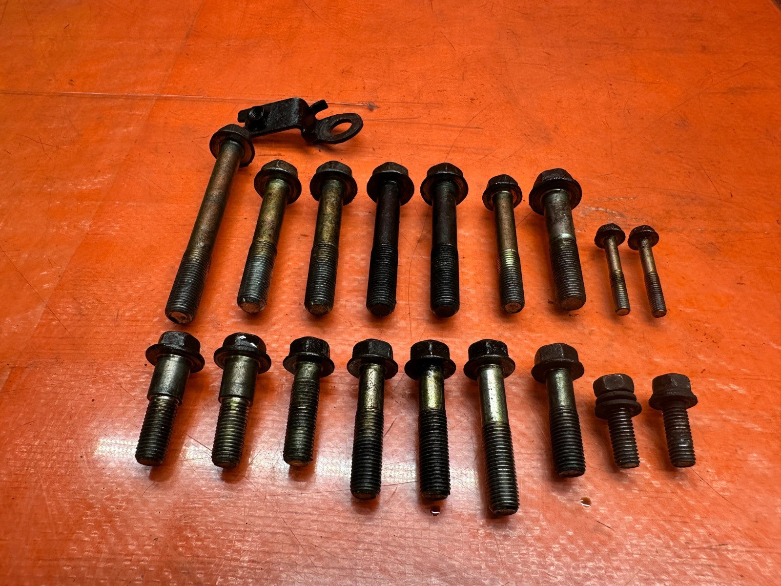 97 01 HONDA PRELUDE 2.2L H22A MANUAL TRANSMISSION BELLHOUSING BOLTS SET OEM #3356