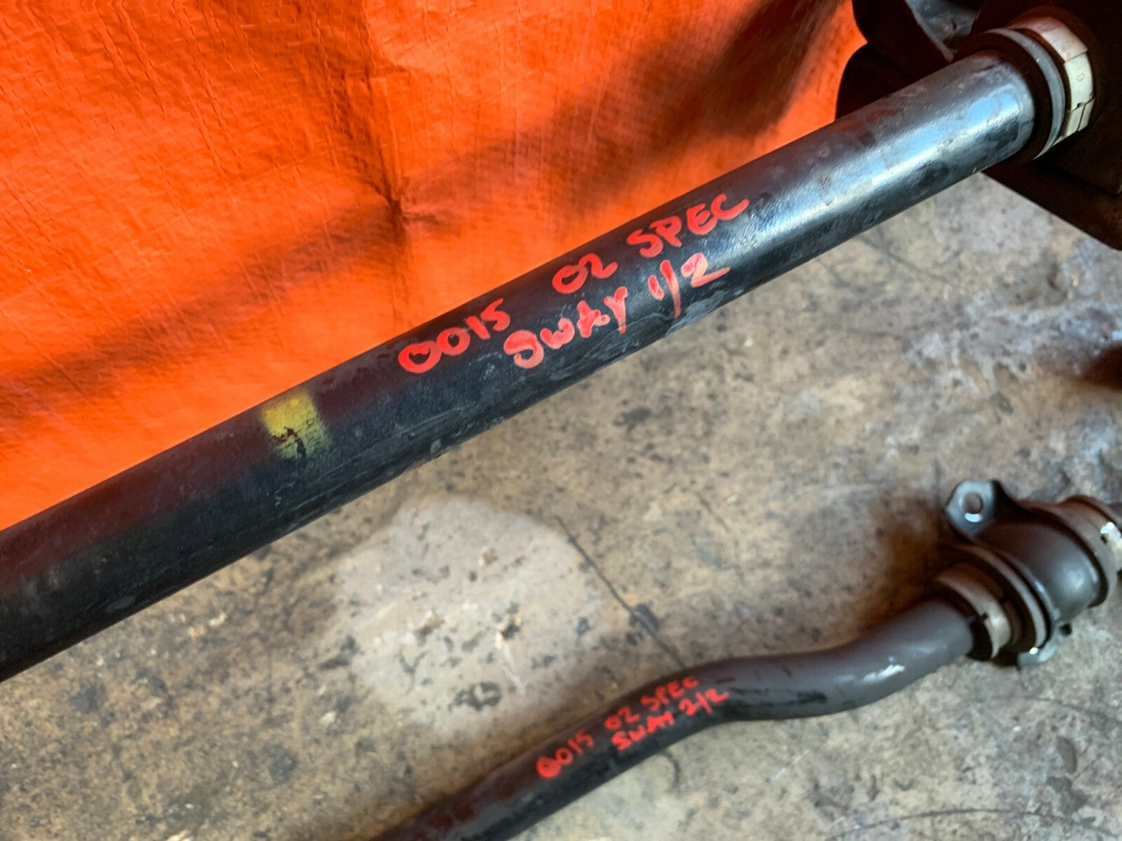 OEM 2003 03 HONDA S2000   FRONT AND REAR SWAY BAR SET BARS   26.5x4.5  27.2x4.5 8