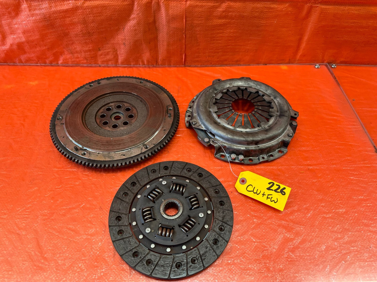 90 01 B16 B18 B20 B SERIES   CLUTCH AND FLYWHEEL SET UP   6 PUCK SPRUNG   #2260