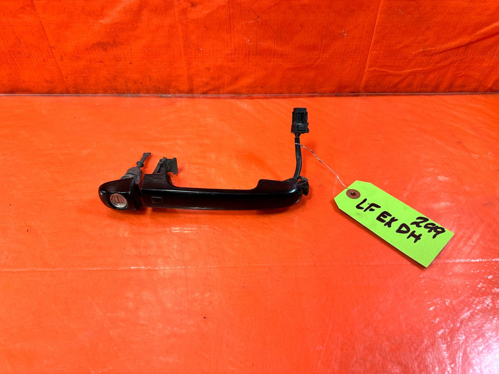14 16 HYUNDAI GENESIS COUPE   LEFT EXTERIOR DOOR HANDLE   W/ SMART KEY   OEM 2990