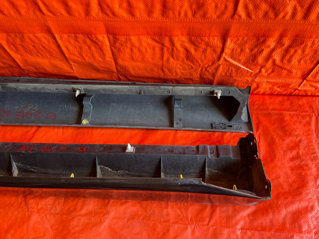 03 06 LANCER EVOLUTION EVO 8 9 SIDE SKIRT ROCKER PANEL SET SKIRTS LEFT RIGHT OEM8
