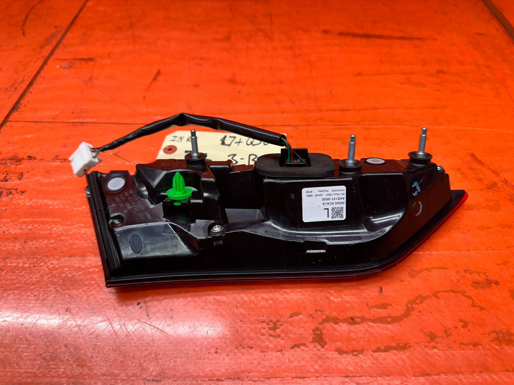 16 23 INFINITI Q60 2D RIGHT PASSENGER INNER TAIL LIGHT TRUNK LAMP OEM7