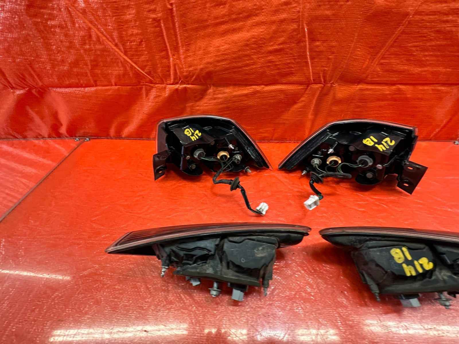 08 15 LANCER EVOLUTION X EVO 10   LEFT RIGHT INNER OUTER TAIL LIGHTS LAMPS #21421