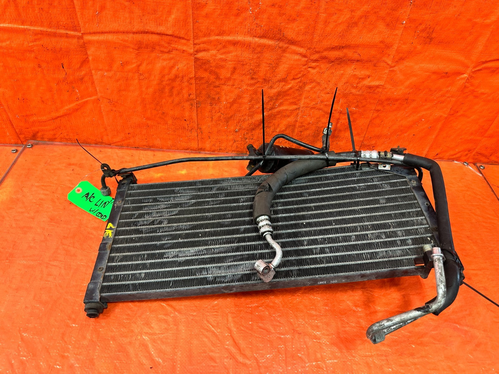 90 91 HONDA CIVIC HATCHBACK   AC LINES WITH CONDENSER   NOT COMPLETE   OEM 3170