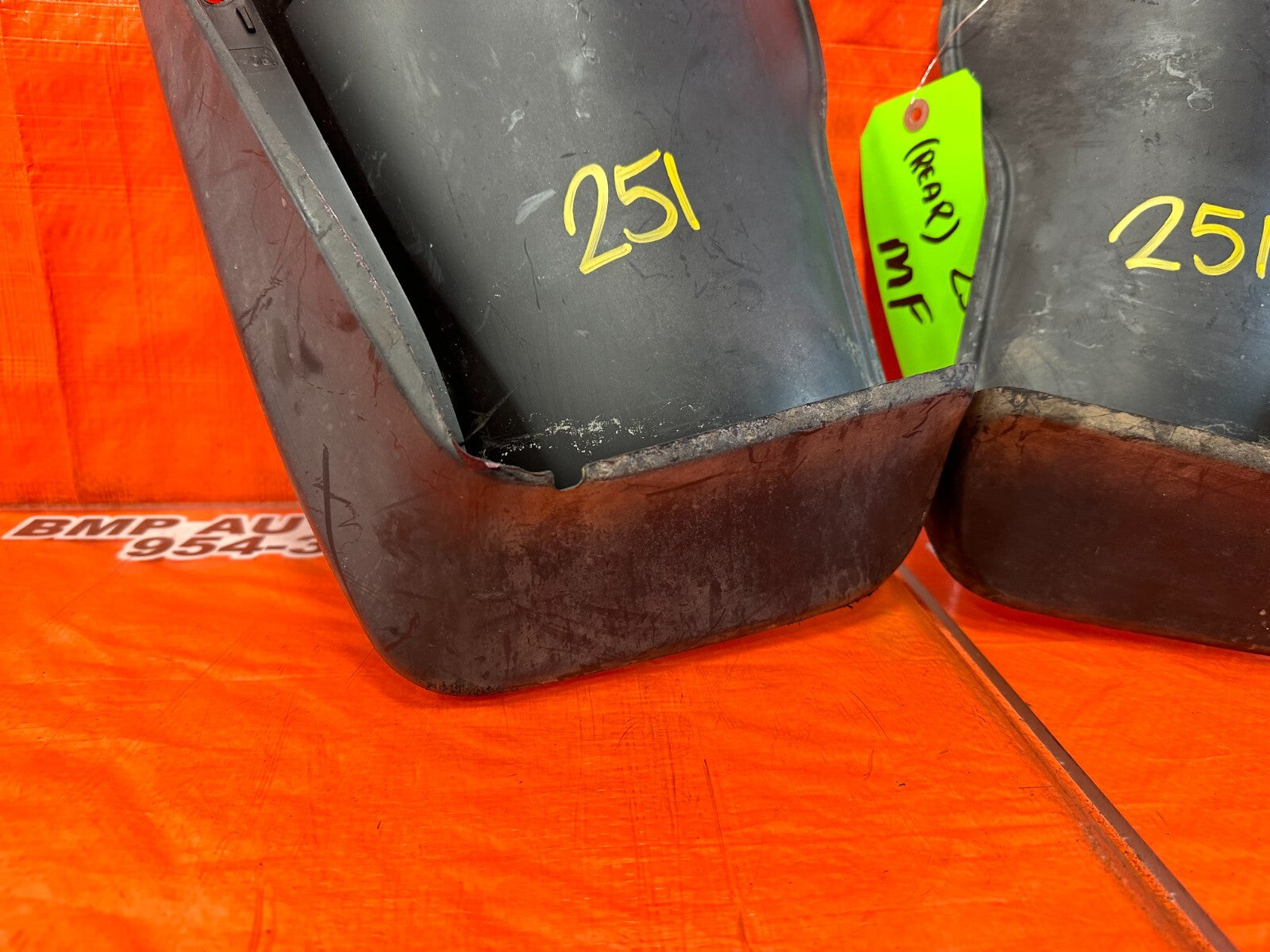 08 12 HONDA ACCORD SEDAN REAR MUD FLAP / SPLASH GUARD SET LEFT & RIGHT OEM #2516