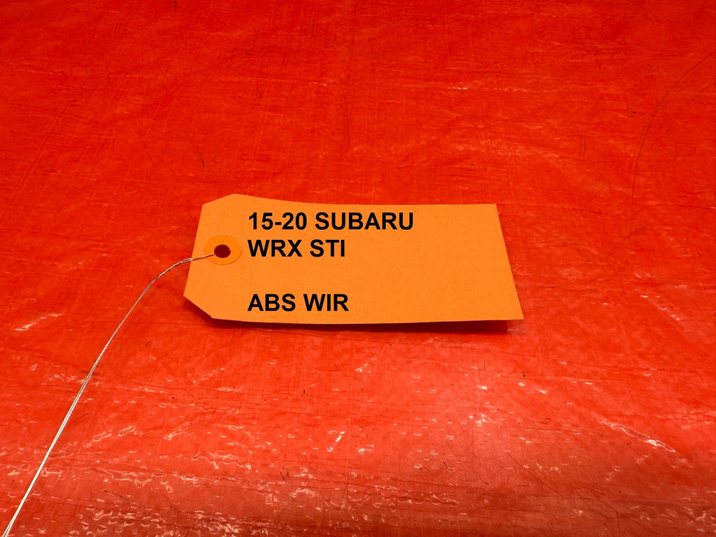 15 20 SUBARU WRX STI   ABS WIRE / SPEED SENSOR   LEFT REAR   OEM FACTORY #182 19