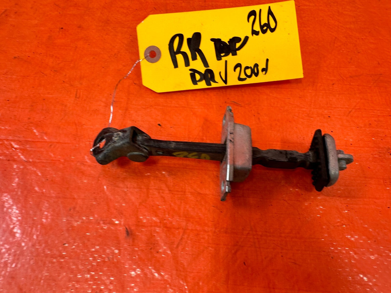 06 11 CIVIC 4D SEDAN   PASSENGER RIGHT REAR DOOR CHECKER HINGE ARM STOPPER #2605