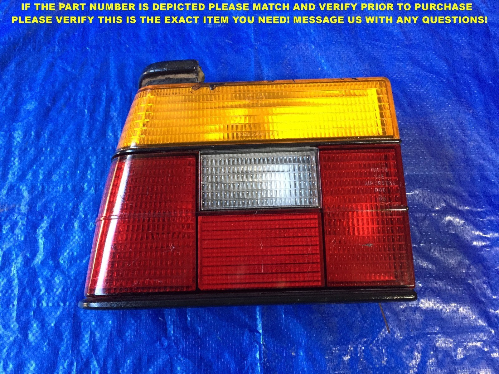 OEM 1984 1985 1986 1987 88 VOLKSWAGEN JETTA DRIVER LEFT TAIL LIGHT 165945112 #20