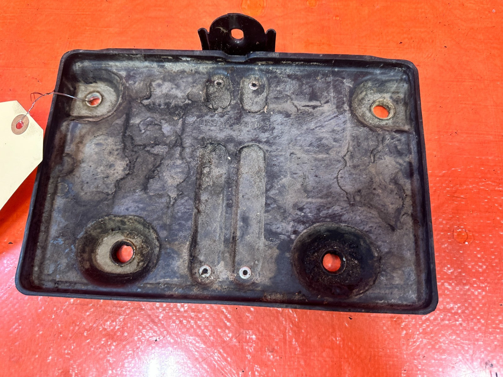 08 15 INFINITI G37 Q60 FRONT BATTERY TRAY HOLD DOWN BRACKET HARDWARE OEM #3295