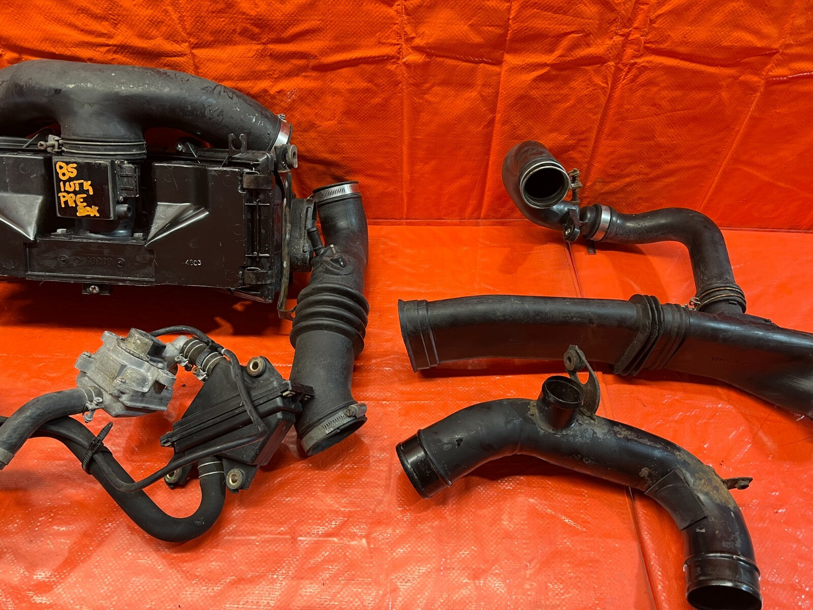 90 92 NISSAN 300ZX NON TURBO COMPLETE FACTORY AIR INTAKE W/ EAI & MAF & ARMS OEM3
