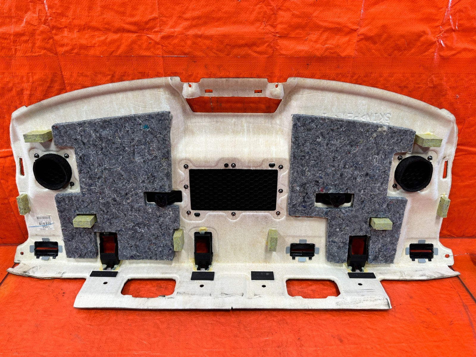 14 24 INFINITI Q50   BLACK REAR SPEAKER COVER TRAY LINER TRIM   OEM #3161