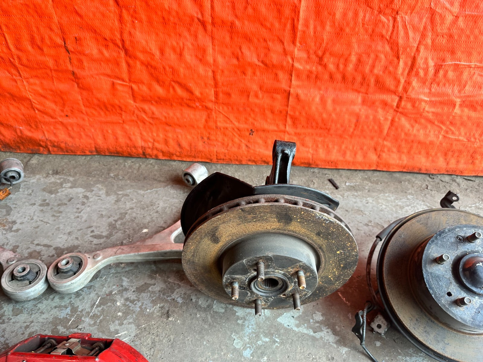 RSX HONDA INTEGRA DC5 TYPE R BREMBO SUSPENSION W/ ALUMINUM ARMS SPINDLES HUBS3