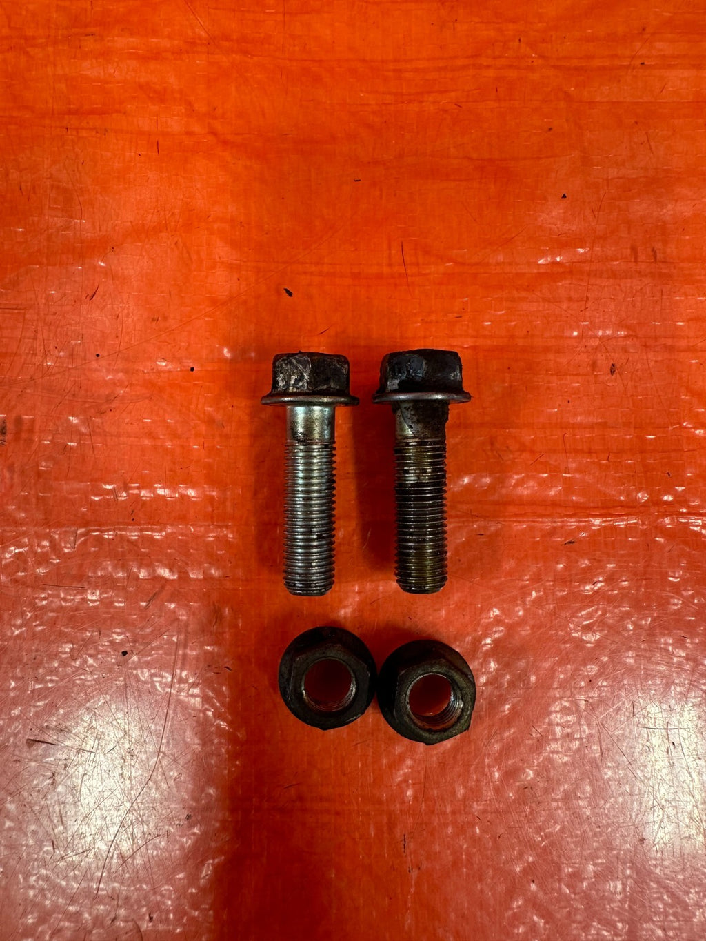 97 01 HONDA PRELUDE   H22 H22A AC COMPRESSOR BRACKET BOLTS NUTS HARDWARE OEM 2596