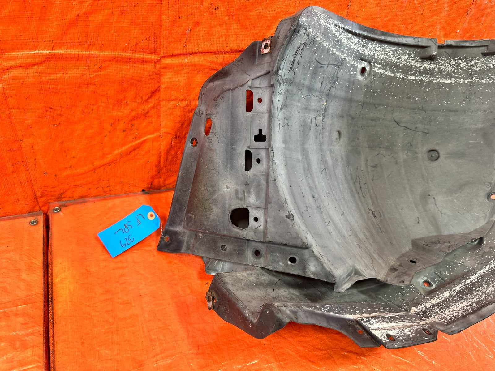 08 15 INFINITI G37 Q60 LEFT DRIVER FRONT FENDER SPLASH SHIELD 2PC SET OEM #32914