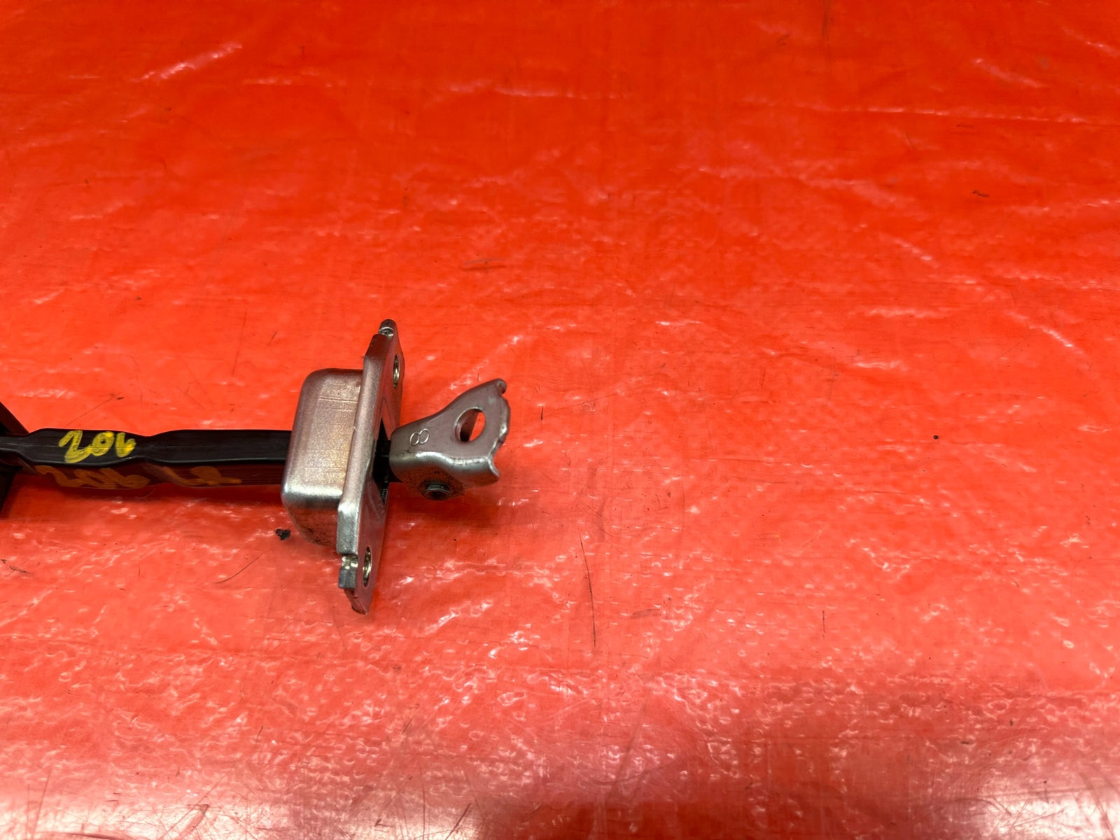 08 15 LANCER EVOLUTION X EVO 10   LEFT REAR DOOR CHECKER HINGE ARM STOPPER 2061