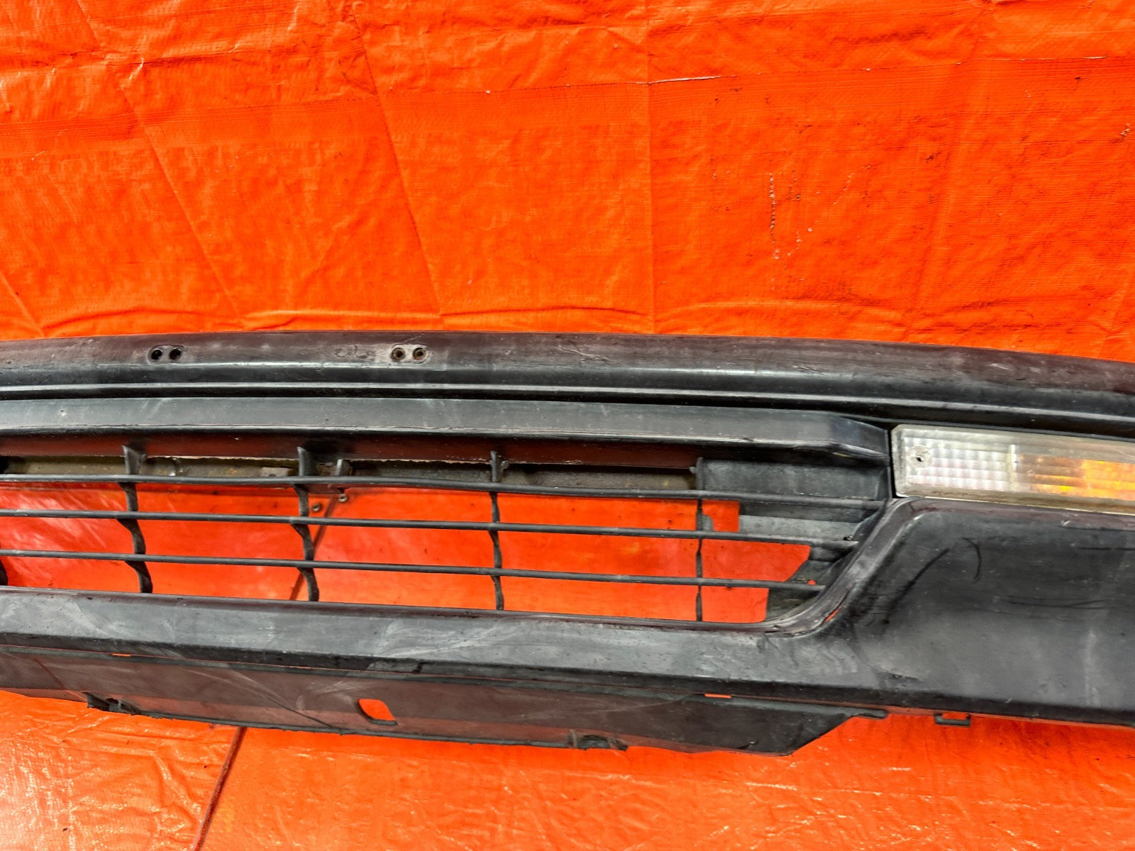 90 91 HONDA CIVIC HATCHBACK FRONT BUMPER COVER W/ RE BAR AND LIGHTS COMPLETE OM5