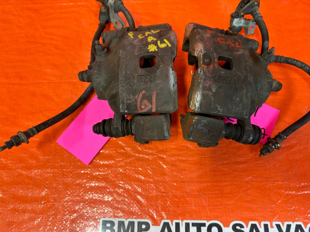 90 91 HONDA CRX BASE MODEL   FRONT BRAKE CALIPER SET CALIPERS LEFT RIGHT OEM #618